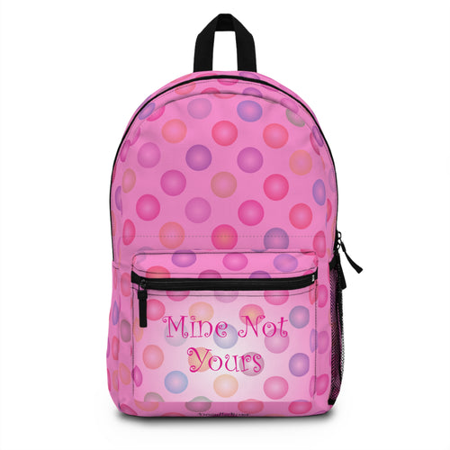 Hot Pink Polka Dot Backpack — Add your name!