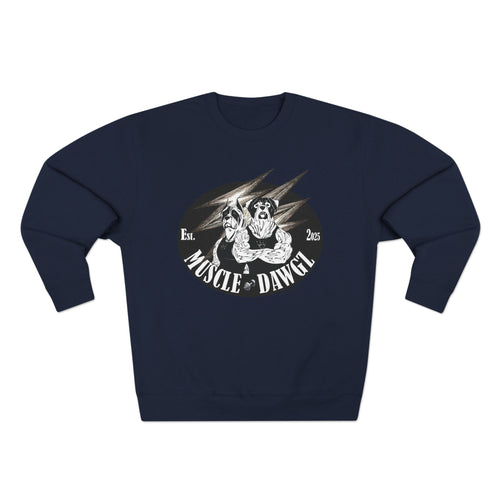 Muscle Dawgz Med-Heavy Graphic Crewneck Sweatshirt