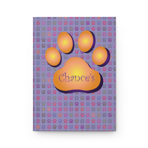 DoodleBum's Paw Print Polka Dotted Journal | Hardcover Notebook
