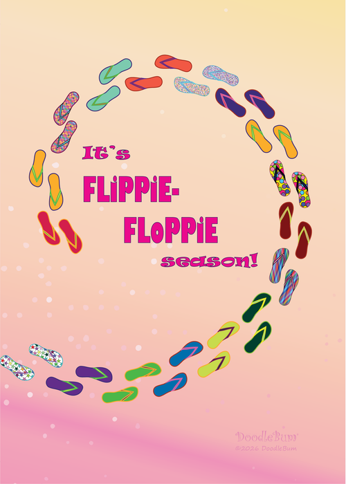 Flip Flop Hard Cover Ruled Note book Journal - 6 x 9 - 50 pages double sided