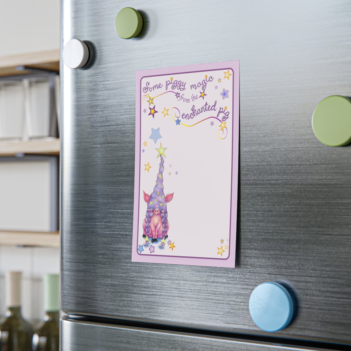 Some Piggy Magic from the Enchanted Gnome Pig Post-it Note Pad