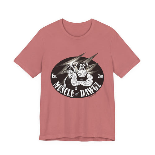 Muscle Dawgz Tee — Vintage Dog Gym Graphic T-Shirt