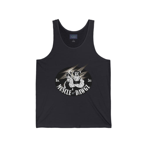 Muscle Dog Tank Top — Vintage Bulldog Gym Graphic Tank