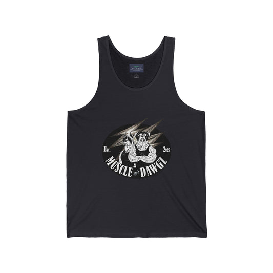 Muscle Dog Tank Top — Vintage Bulldog Gym Graphic Tank