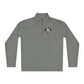 Quarter-Zip Pullover — Vintage Floral Crest Chest Logo