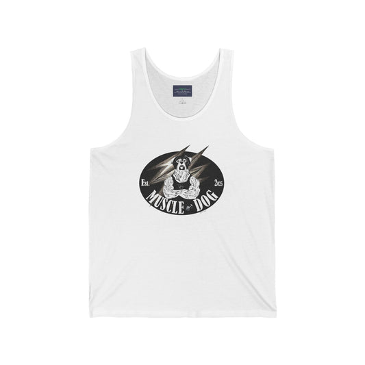 Muscle Dog Tank Top — Vintage Bulldog Gym Graphic Tank