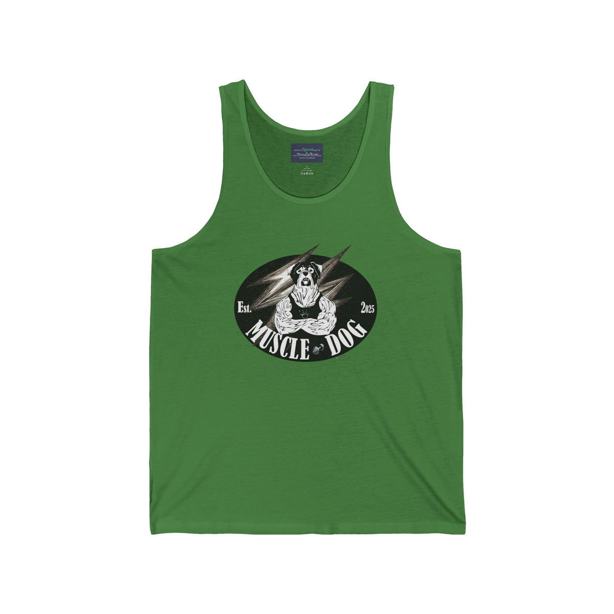 Muscle Dog Tank Top — Vintage Bulldog Gym Graphic Tank