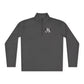 Quarter-Zip Pullover — Vintage Floral Crest Chest Logo