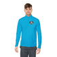 Quarter-Zip Pullover — Vintage Floral Crest Chest Logo