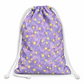 Lavender Gold Star Favor Bag — Purple Drawstring Party Pouch