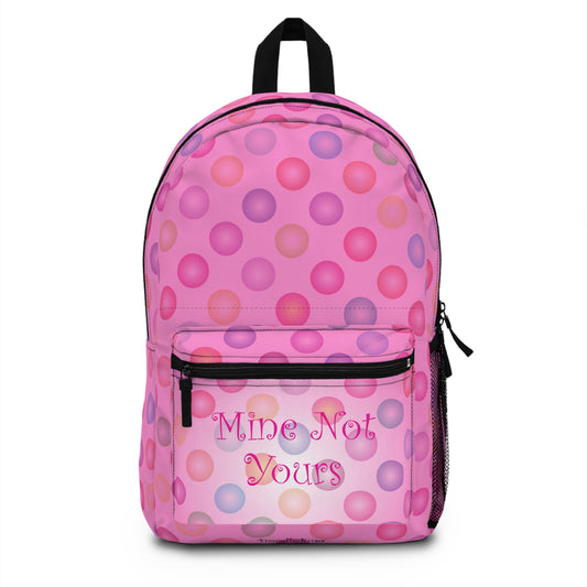 Hot Pink Polka Dot Backpack — Add your name!