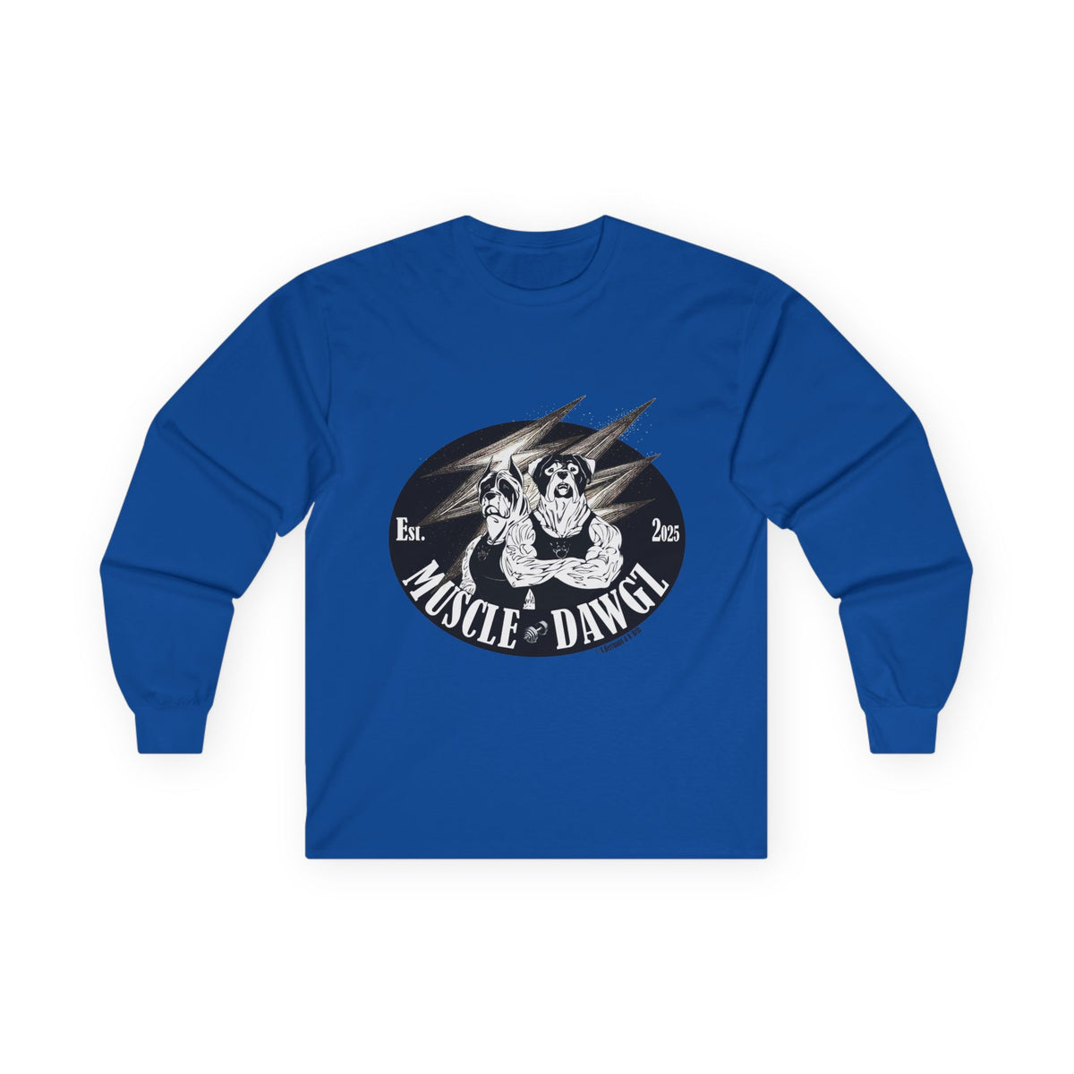 Muscle Dawgz Graphic Long Sleeve Tee- Unisex