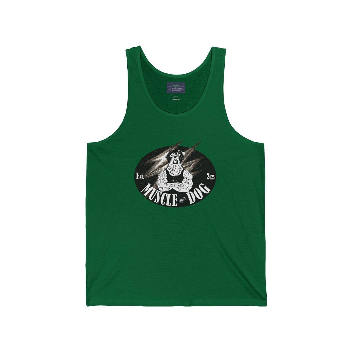 Muscle Dog Tank Top — Vintage Bulldog Gym Graphic Tank