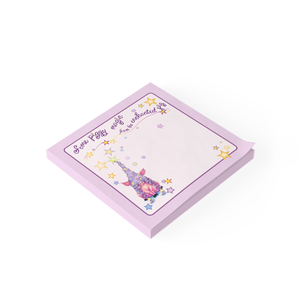 Some Piggy Magic from the Enchanted Gnome Pig Post-it Note Pad