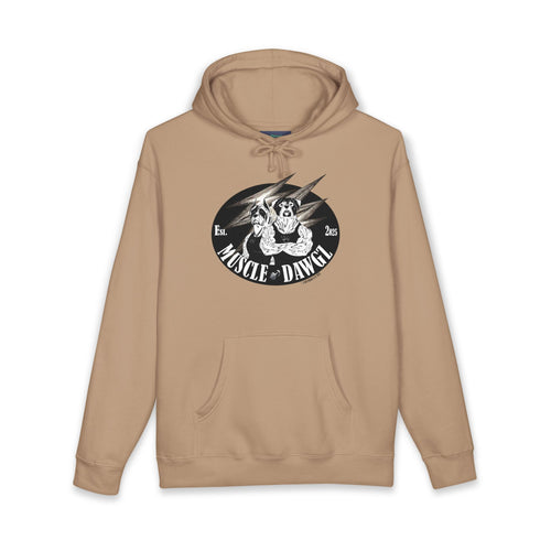 Muscle Dog Hoodie — Vintage Pitbull Strength Graphic Sweatshirt