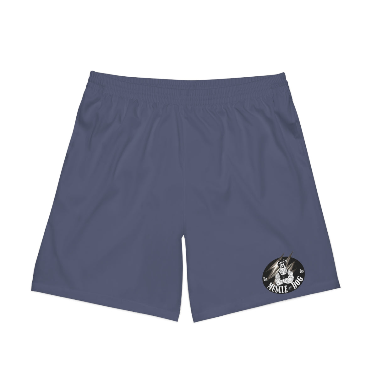 Muscle Dog - Men's Beach Shorts — Casual Elastic Swim Trunks