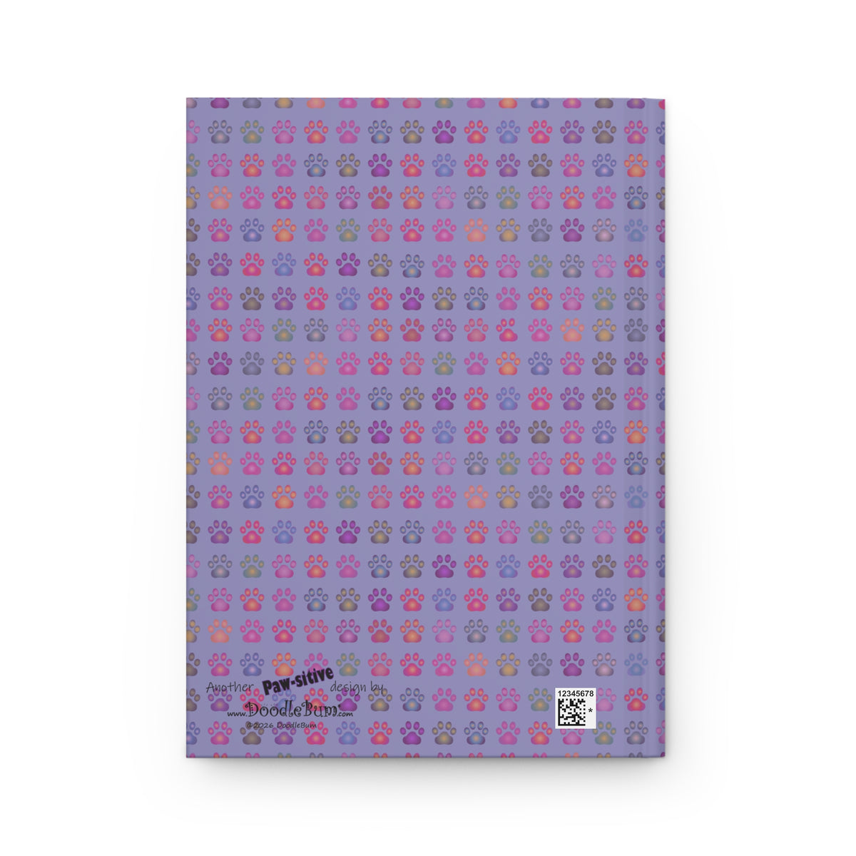 DoodleBum's Paw Print Polka Dotted Journal | Hardcover Notebook