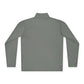Quarter-Zip Pullover — Vintage Floral Crest Chest Logo