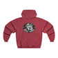 Muscle Dawg Retro Skull Hoodie — Vintage Gym Weightlifting Sweatshirt