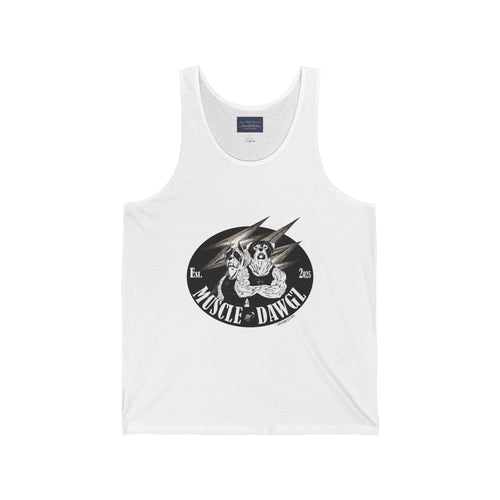 Muscle Dog Tank Top — Vintage Bulldog Gym Graphic Tank