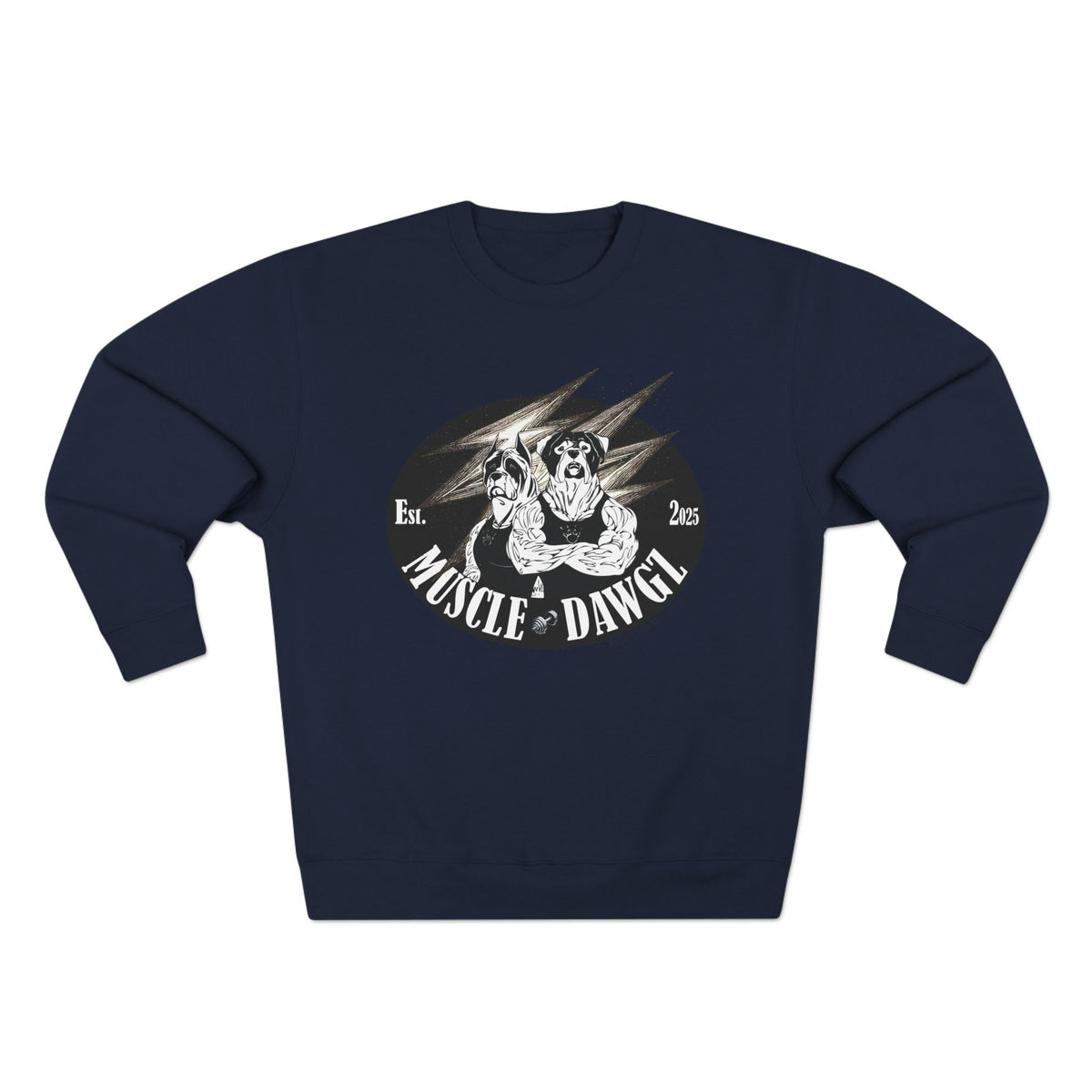 Muscle Dawg Graphic Crewneck Sweatshirt