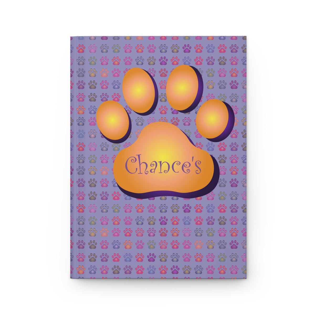 DoodleBum's Paw Print Polka Dotted Journal | Hardcover Notebook
