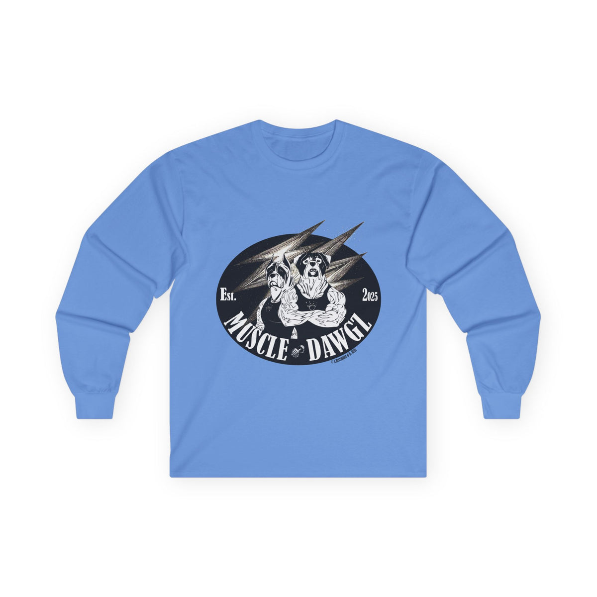 Muscle Dawgz Graphic Long Sleeve Tee- Unisex