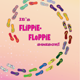 Flip Flop Hard Cover Ruled Note book Journal - 6 x 9 - 50 pages double sided